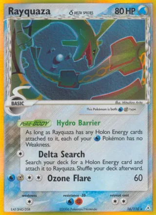 Rayquaza δ #16 · Holon Phantoms Pokémon card