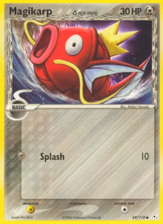 Magikarp δ #69 · Holon Phantoms Pokémon card