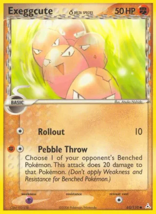 Exeggcute δ #65 · Holon Phantoms Pokémon card