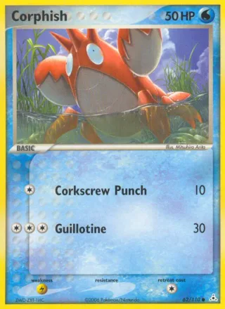 Corphish #62 · Holon Phantoms Pokémon card