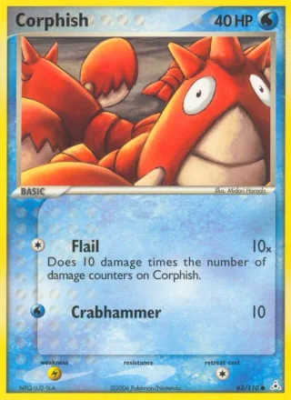 Corphish #63 · Holon Phantoms Pokémon card