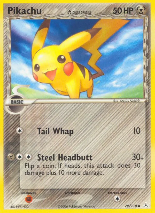 Pikachu δ full card art