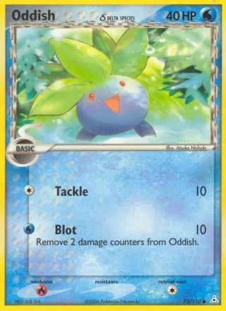 Oddish δ #73 · Holon Phantoms Pokémon card