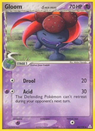 Gloom δ #42 · Holon Phantoms Pokémon card