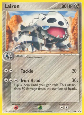 Lairon #45 · Holon Phantoms Pokémon card