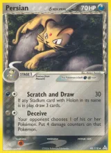 Persian δ · Holon Phantoms Pokémon card