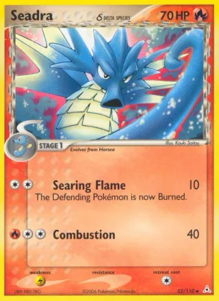 Seadra δ #52 · Holon Phantoms Pokémon card