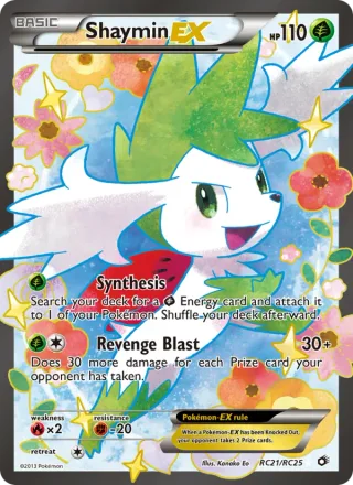 Shaymin-EX #RC21 · Legendary Treasures Pokémon card