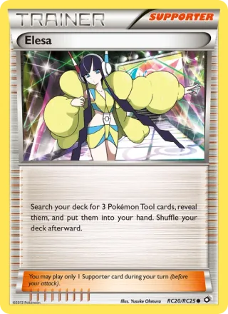 Elesa #RC20 · Legendary Treasures Pokémon card