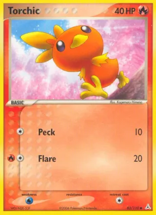 Torchic #83 · Holon Phantoms Pokémon card