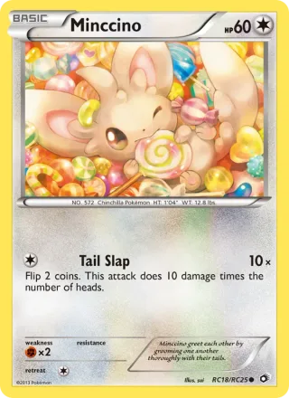 Minccino #RC18 · Legendary Treasures Pokémon card