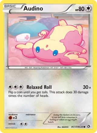 Audino #RC17 · Legendary Treasures Pokémon card
