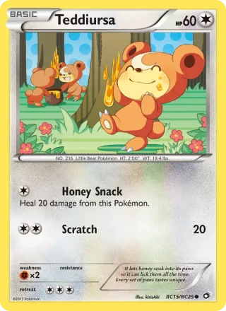 Teddiursa #RC15 · Legendary Treasures Pokémon card