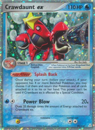 Crawdaunt ex #99 · Holon Phantoms Pokémon card