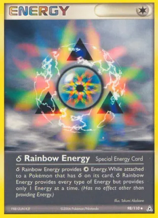 δ Rainbow Energy #98 · Holon Phantoms Pokémon card