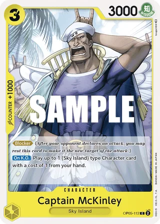 Captain McKinley #OP05-112 · Awakening of the New Era: 1st Anniversary Tournament Cards One Piece card