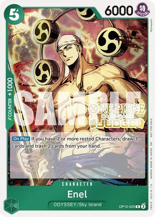 Enel (Judge Pack Vol. 6) #OP10-025-judge-pack-vol-6 · One Piece Promotion Cards One Piece card