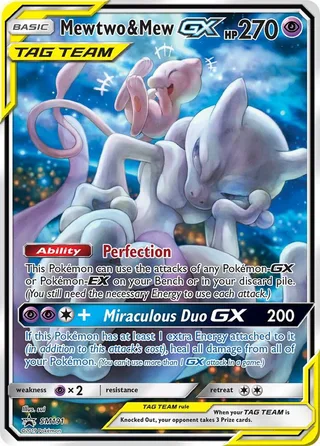 Mewtwo & Mew GX #SM191 · SM Black Star Promos Pokémon card