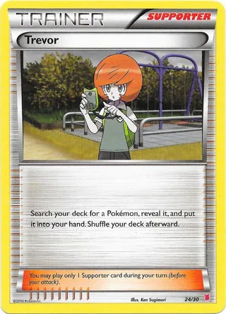 Trevor #24 · XY trainer Kit (Wigglytuff) Pokémon card