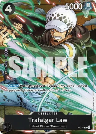 Trafalgar Law (Event Pack Vol. 4) #P-038-event-pack-vol-4 · One Piece Promotion Cards One Piece card