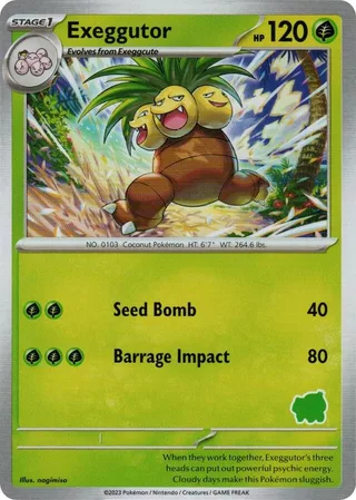Exeggutor #6 · My First Battle Pokémon card