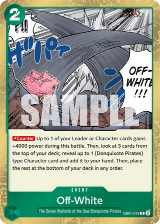 Off-White #EB01-019 · Extra Booster: Memorial Collection One Piece card