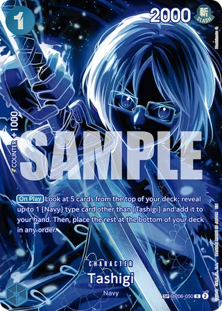 Tashigi (SP) #OP06-050-sp · Legacy of the Master One Piece card