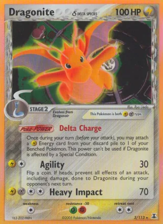 Dragonite δ #3 · Delta Species Pokémon card