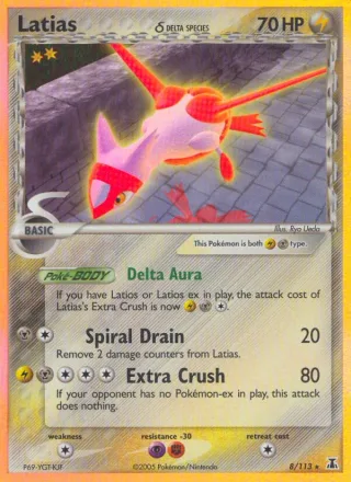 Latias δ #8 · Delta Species Pokémon card