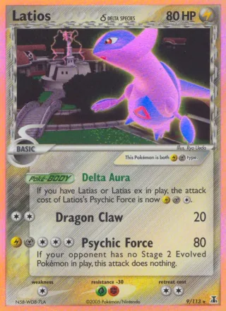 Latios δ #9 · Delta Species Pokémon card