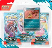 Journey Together 3 Pack Blister [Scrafty] sealed Pokémon product