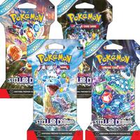 Stellar Crown Sleeved Booster Pack Art Bundle [Set of 4] sealed Pokémon product
