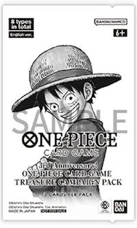 3rd Anniversary One Piece Card Game Treasure Campaign Pack sealed One Piece product