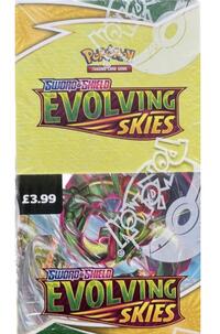 Evolving Skies Half Booster Box sealed Pokémon product