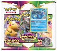 Vivid Voltage 3 Pack Blister [Vaporeon] sealed Pokémon product