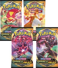 Darkness Ablaze Booster Pack Art Bundle [Set of 4] sealed Pokémon product
