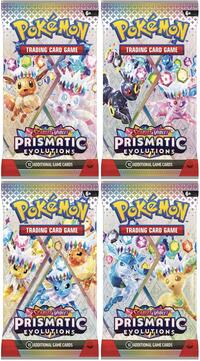 Prismatic Evolutions Booster Pack Art Bundle [Set of 4] sealed Pokémon product
