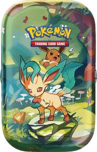Prismatic Evolutions Mini Tin [Leafeon] sealed Pokémon product