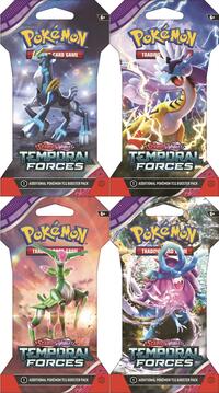 Temporal Forces Sleeved Booster Pack Art Bundle [Set of 4] sealed Pokémon product