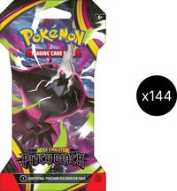 Pitch Black Sleeved Booster Case sealed Pokémon product