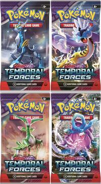 Temporal Forces Booster Pack Art Bundle [Set of 4] sealed Pokémon product