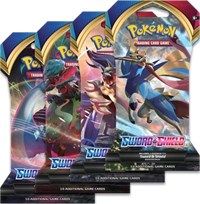 Sword And Shield Base Set Sleeved Booster Pack Art Bundle [Set of 4] sealed Pokémon product