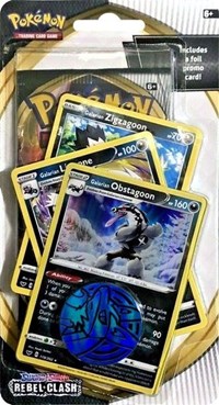 Rebel Clash Premium Checklane Blister [Galarian Obstagoon] sealed Pokémon product