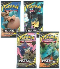 Team Up Booster Pack Art Bundle [Set of 4] sealed Pokémon product